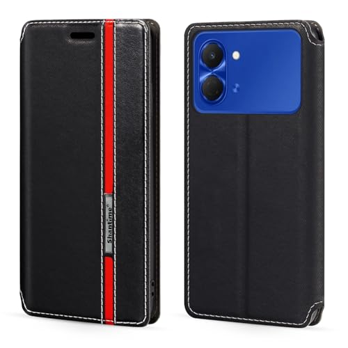 Shantime �N���V�b�N�X�g���C�v���U�[���P�[�X Tecno Spark Go 3 4G 2026 �Ƃ̌݊������� �B���}�O�l�b�g �J�[�h���[ �R���g���X�g�z�F�f�U�C��(�u���b�N)