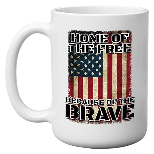 Military Veteran Coffee Mug with Patriotic Message
