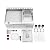 CRYBY Gas Griddle, 6L/1.59Gal Stainless Steel Griddle & Deep Fryer Combo Gas Deep Fryer Gas Grill Griddle with Oil Draining Basket, Lid & 3 Spice Boxes, Commercial Griddle with Fryer for RV, Camping