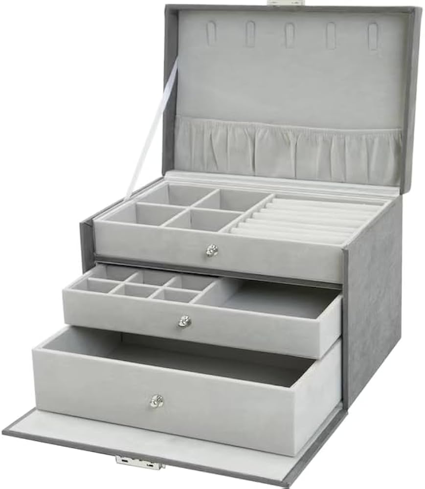 WAKO アクセサリーケース グレー 3段式 Amazon｜ニトリ 腕時計 アクセサリーケース リュバン 3段 グレー