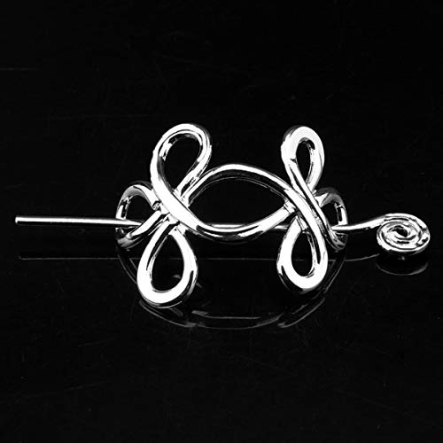 Lurrose 2 pçs Vintage Viking Hair Clips Celtic Hair Stick Creative Metal Hairpin Hair Chopsticks Hai