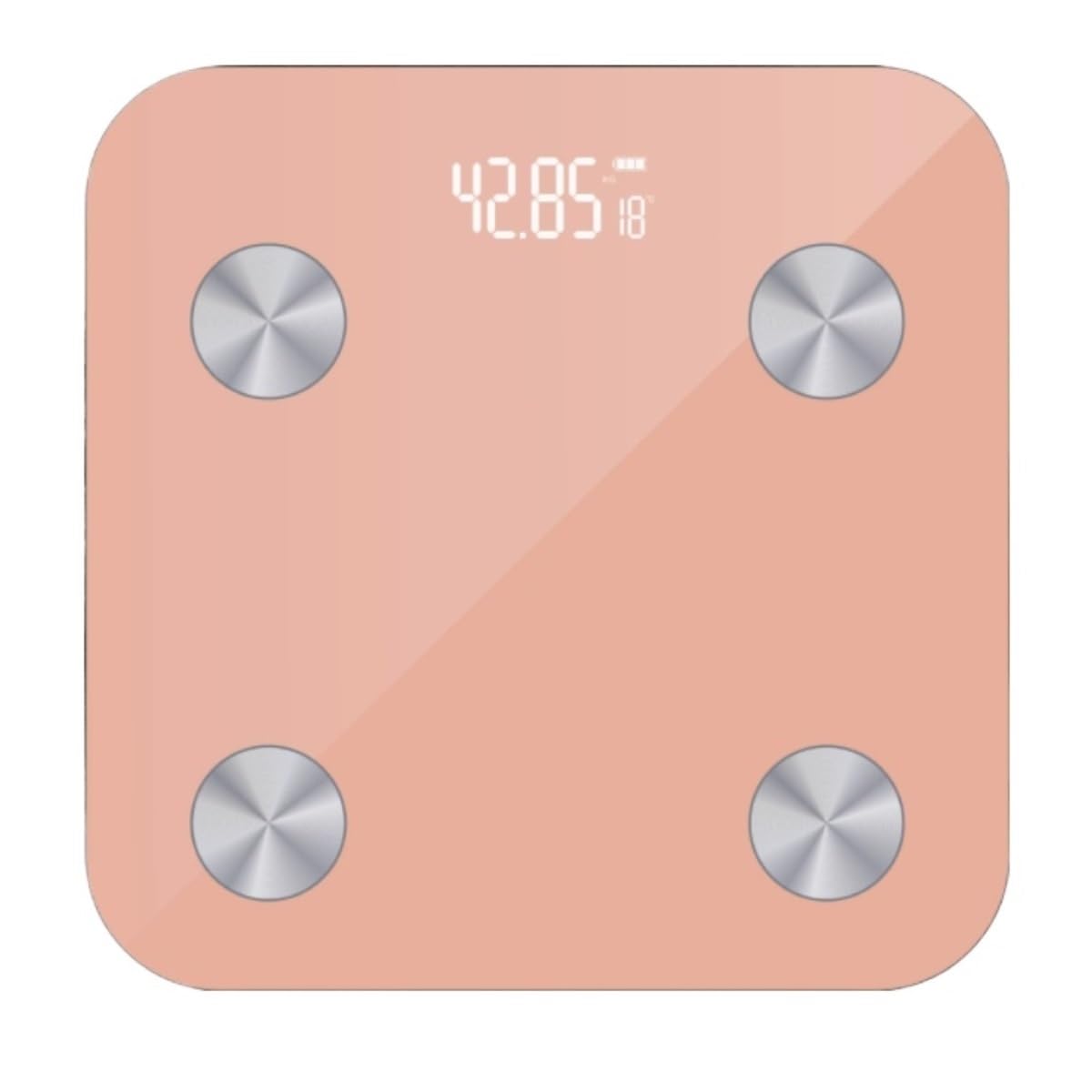 GFJHdfhE Scales for Body Weight, Weight Scale Bluetooth Body Fat Bathroom Weighing Electronic High Precision Sensors(Pink)