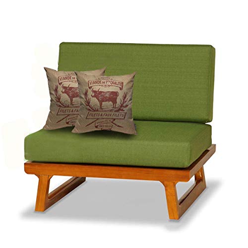Mugodthrowpillowcovervintagecowdeliadvertismenthomedecorativelinensquarepillowcaseformenwomenbedroomlivingroomcushioncover18x18inchbeigeandbrownpillowcase  Urban Country Home Decor Mugod throw pillow cover vintage cow deli advertisment home decorative linen square pillow case for men women bedroom livingroom cushion cover 18×18 inch beige and brown pillowcase  urban country home decor