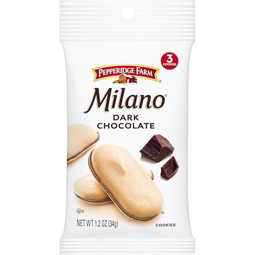 Image of Pepperidge Farm Milano Dark Chocolate Cookies, Single Serve Snack Pack, 1.2 oz.