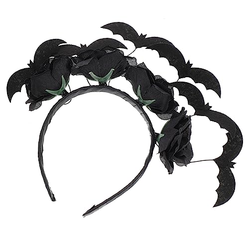 TOYANDONA 1 Pc Hebilla De Cabeza De Murciélago Poncho Pañuelo Pirata Decoraciones De Cumpleaños Piratas Máscara De Halloween Murciélago De Halloween Disfraz De Hormiga Black Tela No Tejida