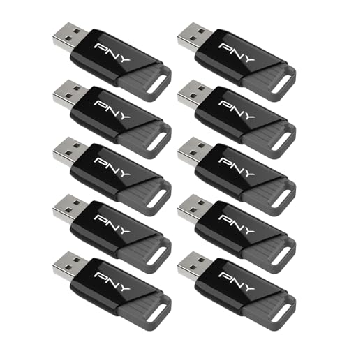 Image of PNY 32GB Attache X USB 3.2 Gen 1 Flash Drive, Advanced Performance Up to 130MB /s Read, Everyday Data Store & Transfer, Reliable Portable Storage, Durable, Type-A, Computers, Laptops, Desktops, 10-Pack
