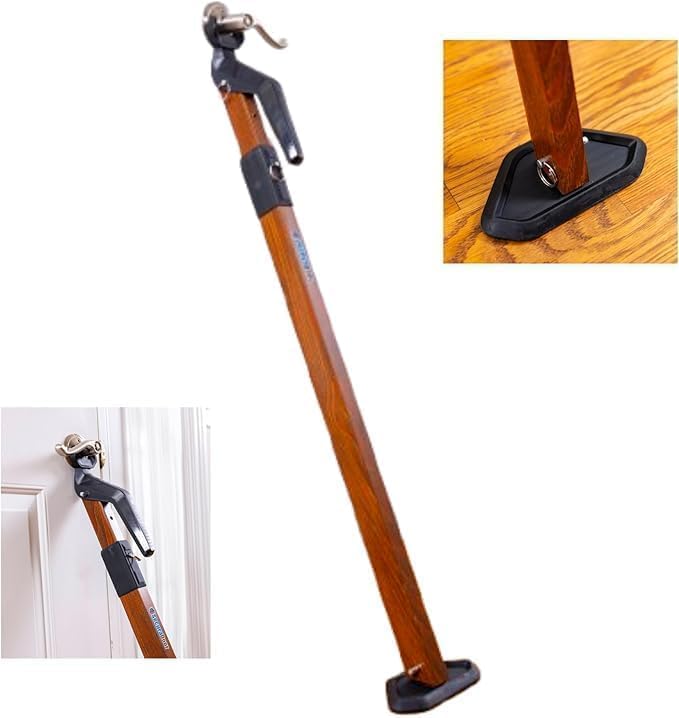 Super Heavy Metal Security Door Stoppers Bar Fully Adjustable Doo...