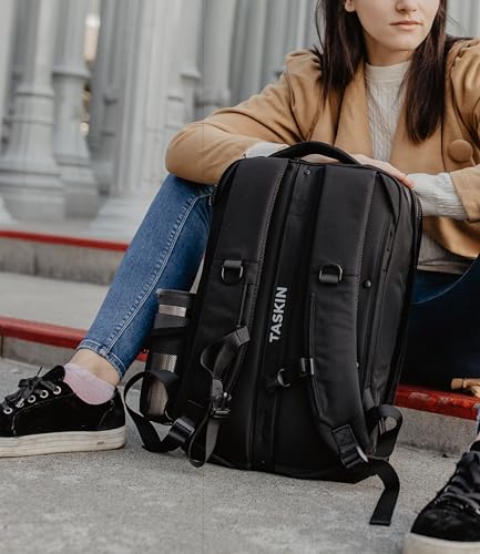 Taskin ONE X | Carry-on/Day-use Large Travel Laptop Backpack for Men | Double Expandable Convertible 18L/33L/45L2