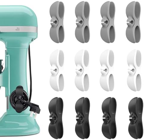 Cord Organizer for Appliances – 12 Pack Cable Organizer for Kitchen Appliances – Hide and Store Home Appliance Cords Efficiently – Cord Holder for Easy Organization