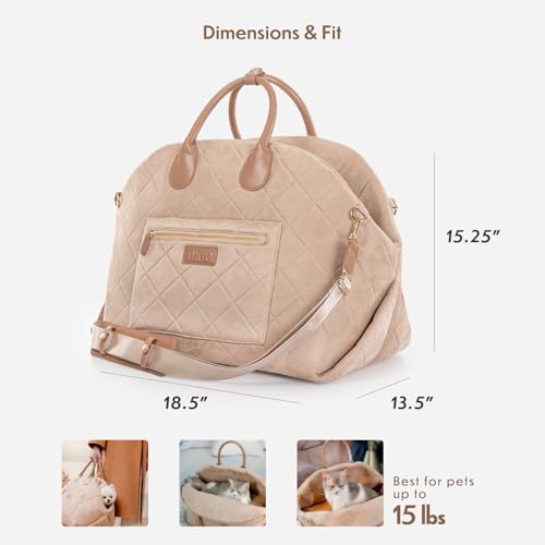 Image of Traveler's Choice Argo On The Purr-Suit 18 inch Pet Tote, Tan