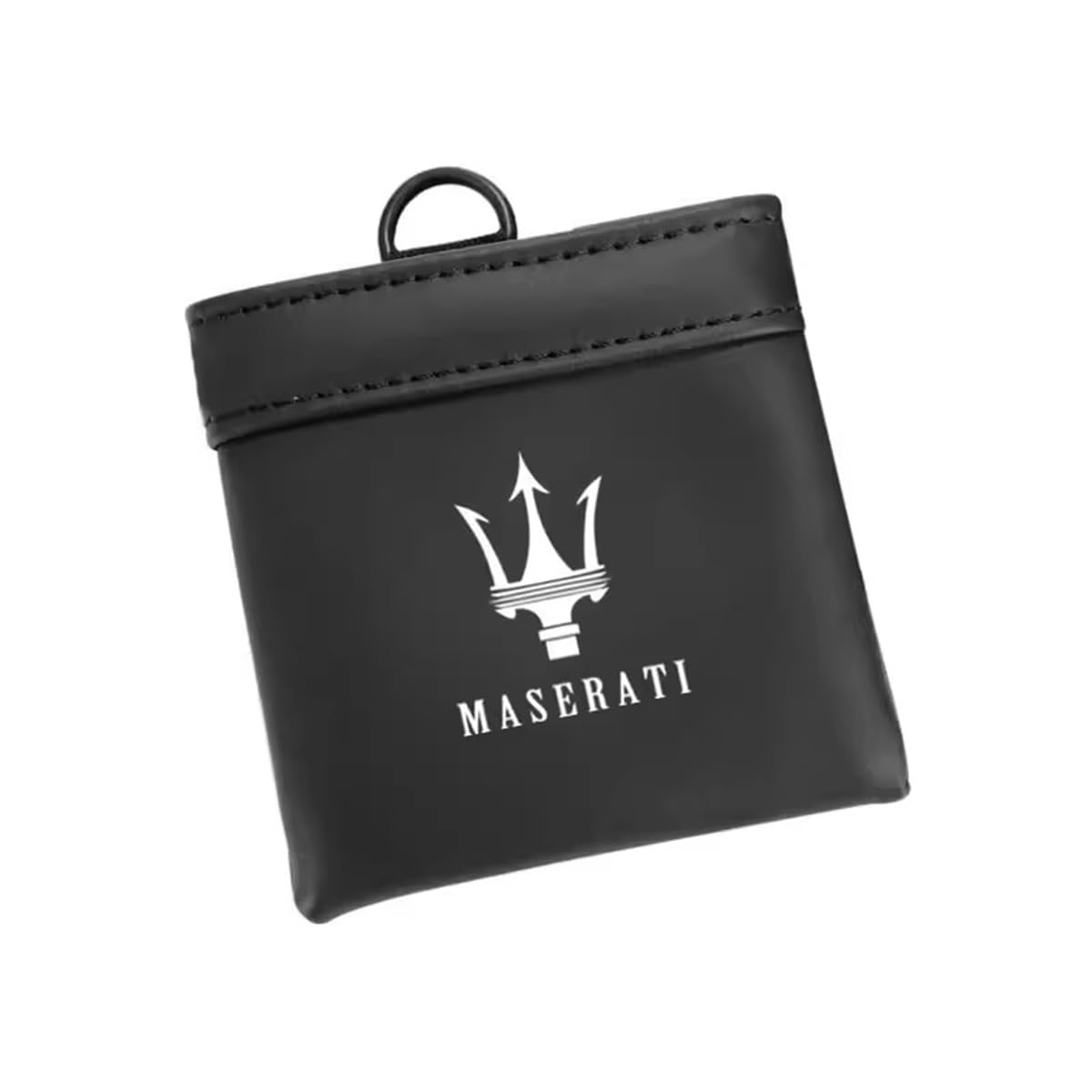 Car Air Vent Organizer Box Storage Bag, For Maserati Ghibli Quattroporte Levante MC20 GranTurismo GT, Hanging Leather Bin Bag Holder Accessories,black