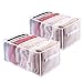 2 STÜCKE Waschbarer Kleiderschrank Organizer, 7 Gitter Faltbare Sichtbare Kleidungsfach Aufbewahrungsbox Schrank Schublade Organizer Mesh Trennbox für T-Shirt,Röcke, Leggings,Jeans,Kinderkleidung