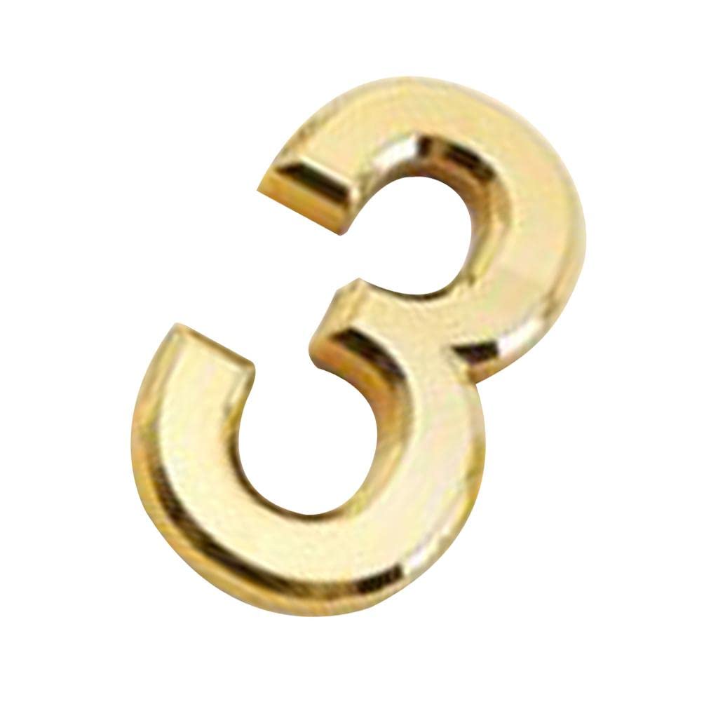 BNF®Golden PVCSelf-Adhesive House Hotel Door Number Sticky Numeric Digit 3|Home & Garden | Home Decor| Plaques & Signs|1 X Door Number-image-11