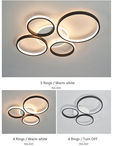 Plafonnier LED à intensité réglable avec diffuseur acrylique anti-éblouissement - 3