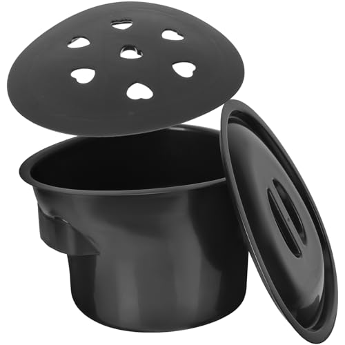 Orinal portátil con tapa para mayores y embarazadas cubo de plástico unisex 2