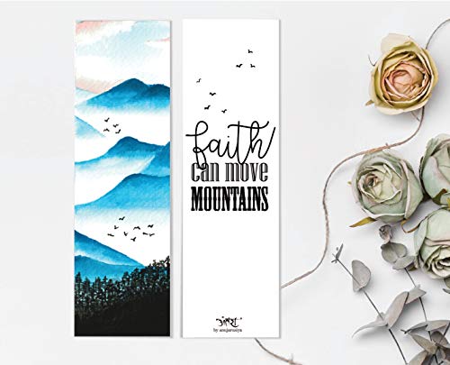 Image of Antara Wilderness Bookmarks with Quotes | Digitised Handpaintings | Laminated Matte Finish| Best Gift for Readers for Books and notebooks (Classic Bookmark Set of 8)