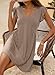 Dokotoo Sun Dresses for Women Summer 2024 Casual V Neck Fashion Vacation Beach Mini Dress Womens Dresses Spring 2025 Sundresses Cruise Outfits Dress Pale Khaki