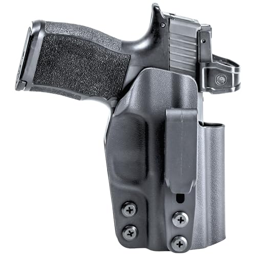 Rounded Tuckable IWB Holster Fits: Glock 19 19X 23 32 45 (G1-5) Holster - RH - Black Kydex - Concealment Express - American Made