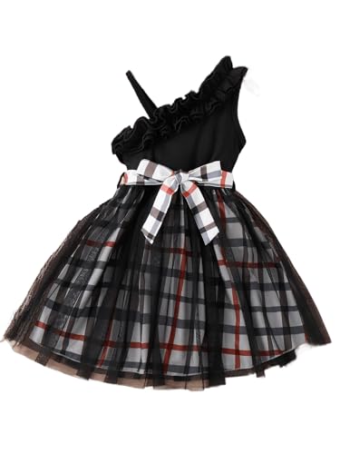 Image of Tior Polyester Fit and Flare Knee-Length Dress | Dresses Girl Frock for Kids|