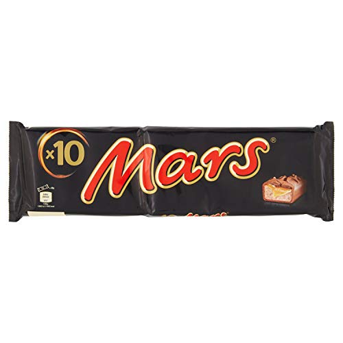MARS - Barres chocolat au lait et caramel - 10 barres de 45g - 450g