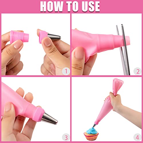 Nifpogo Cake Decorating Kit 301pcs with Piping Nozzles Icing Tips, Bags, Reusable Pastry Bags, Flower Nail, Scrapers - Image 4