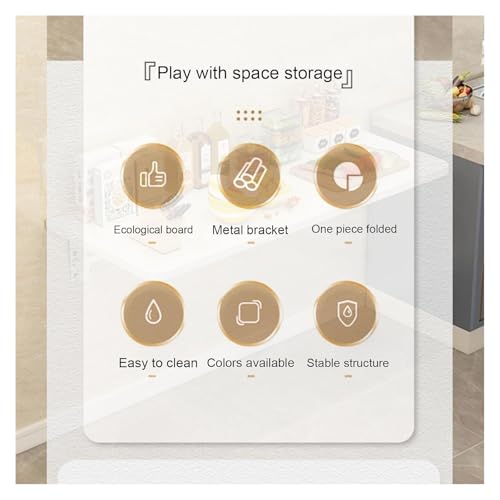 Meuble mural pliable pour studio meublé table informatique compacte 60x40 - 4