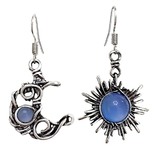 aoixbcuroc Earrings for Women Sun Moon Dangle Earrings Jewelry Gifts for Women Teen Girls Boho Style Dangle Earrings for Women Cover