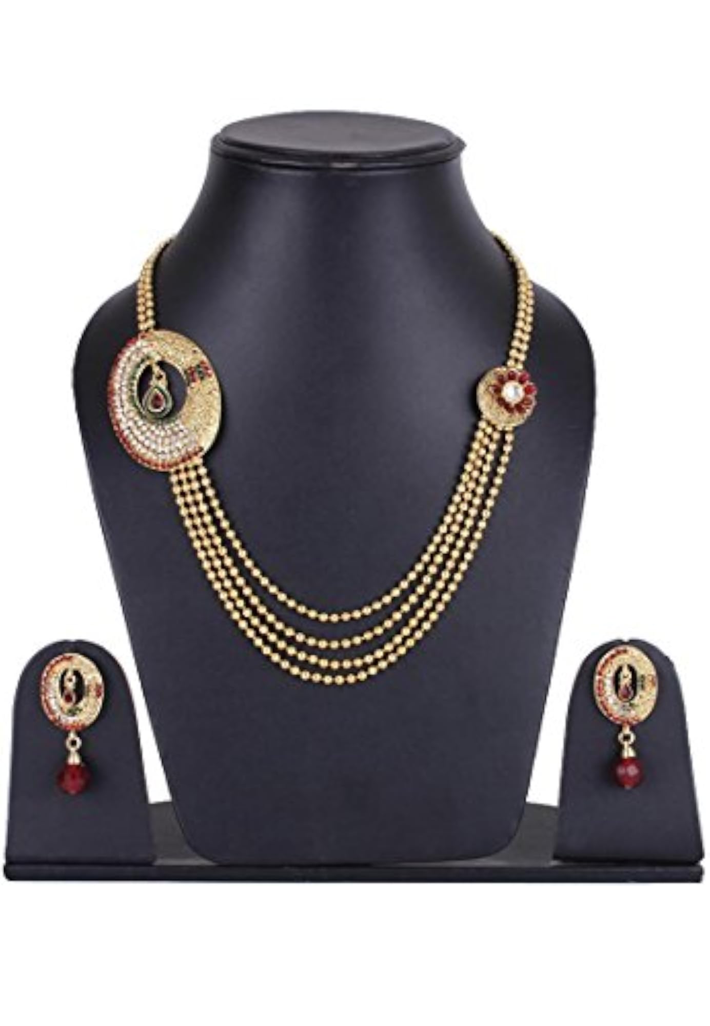 Plated Multi-Strand Necklace, Stylish Gift for Her