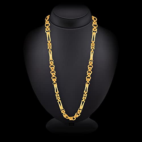 Stylish Golden 1 Gram Stainless Steel Neck Chain for Husband