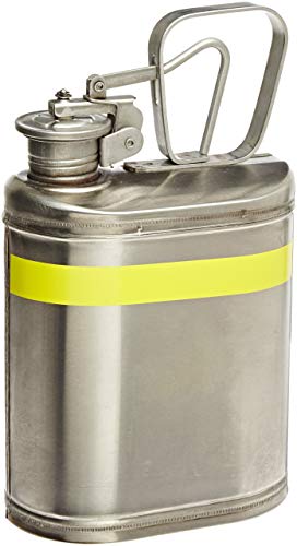 Image of Eagle 1301 Laboratory Safety Can, Stainless Steel, 6 inch Width x 13 inch Height x 8 inch Depth, 1 Gallon Capacity