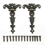 Charnières antiques : fabriquées en matériau de haute qualité, ces charnières antiques sont pratiques pour une utilisation durable. Parfait pour répondre à vos besoins individuels en boîte, armoire ou tiroir. Faciles à installer, elles remplacent parfaitement les charnières cassées ou anciennes. Convient pour la maison, le bureau, le magasin, l'hôtel, etc.