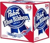 pabst blue ribbon  Pabst Blue Ribbon 12oz (355mL can) - 24 Pack
