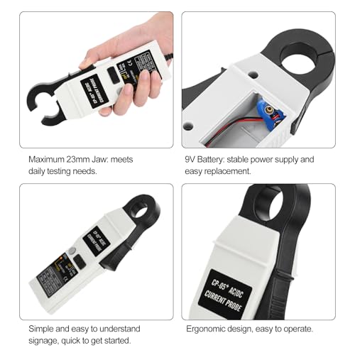 Image of Digital Current Tester Clamp Meter CP-05+ AC /DC Current Tester 200KHz 400A Relative Zero Correction Current Probe Clamp Meter for Oscilloscope