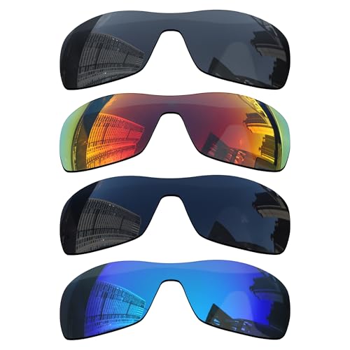Image of Acefrog 4 Pairs Polarized Replacement Lenses for Oakley Antix OO9077 Sunglasses, Perfectly Fit, Shatterproof, Anti-scratch, Value Pack