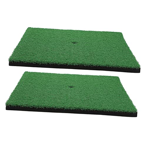 Abaodam Outdoor Golf Green Mat Golf Practice Turf Mini Indoor Golfing Mats Artificial Grass 2 Pack
