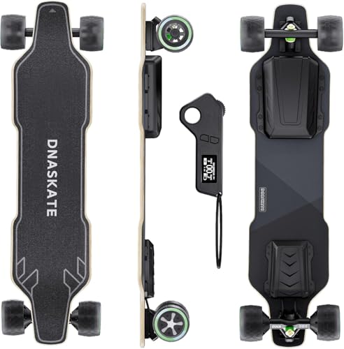Dnaskate V4 Electric Skateboard with Remote, 28 Mph Top Speed,22 Miles...