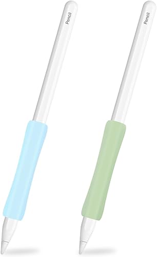 ProElife Paquete de 2 soportes ergonómicos de agarre para Apple Pencil de 2 generación, Apple Pencil (USB-C) y Apple Pencil Pro 2024 accesorio de