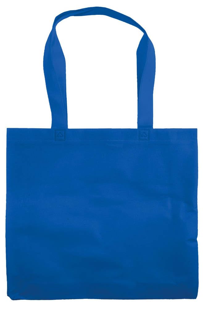Generico 50 (cinquanta) pezzi Shopper con soffietto 38 x 34 x 10 cm (manici 3 x 58 cm)- 9 LT in TNT 80 g/m2 termosaldato, manici lunghi