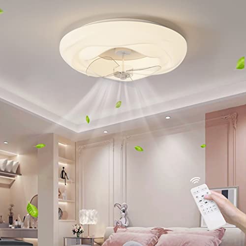 Ventilateur de plafond LED avec éclairage blanc pour grand salon et chambre