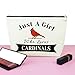 Mxrymvu Cardinal Gifts for Women Red Cardinal Gifts Makeup Bag Animal Lover Gift Cosmetic Bag Zipper Pouch Bird Birding Gift Christmas Birthday Present for Friends
