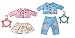 Zapf Creation 703069 Baby Annabell Outfit Boy&Girl 43cm - Zwei schicke Outfits für Annabell und Alexander