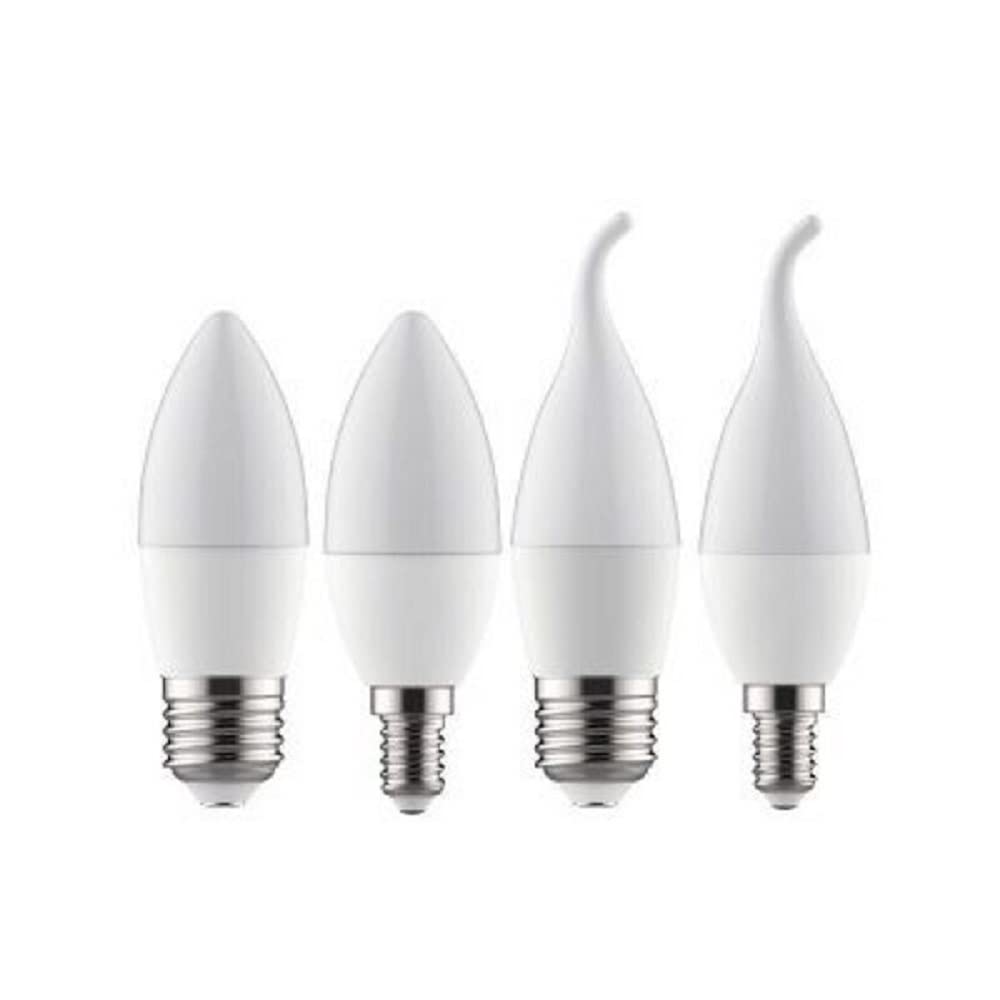 1fortunate Lights 5 0pcs AC220V-240V Bombilla led E14 E27 LED Lámpara Interior Caliente frío Blanco Claro 7W LED Chandelier de la decoración del hogar del Bulbo de la Vela
