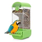 Yummy Sam No Mess Automatic Bird Feeder with Perch for Cage,...