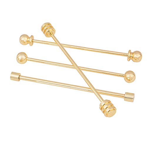 3PCS Copper Collar Bar Shirt Tie Necktie Pins Clip Clasp Lapel Stick Brooch Barbell Screw Cravat Pin2