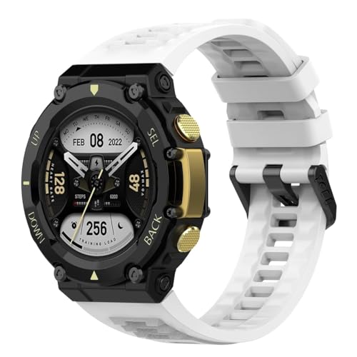 Image of YODI Strap Band Compatible with Amazfit T-Rex 2 Smartwatch Only Soft Silicone | Nylon | Chain | Leather Watch Straps with Installation Adjuster Tool For Amazfit TRex 2