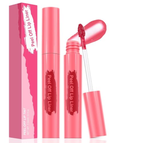 Image of Peel Off Lip Stain Lip Liner Waterproof Lip Tint Rose