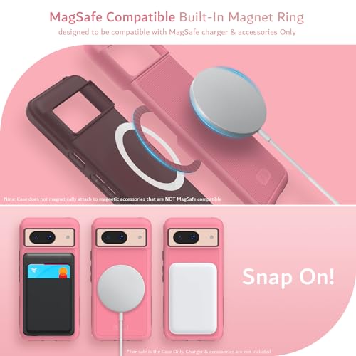 Image of TUDIA MergeGrip Magsafe Compatible for Google Pixel 8 Case - Smokey Pink