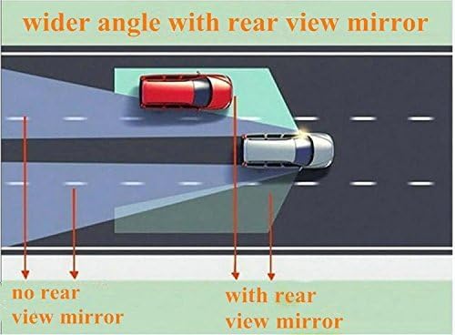 Image of Blind Spot Mirror, 360 Adjustable, Convex Glass, Waterproof, Universal Fit for Cars & SUVs, Black (3R-065)