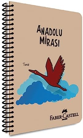 Faber-Castell Anadolu Mirası Spiralli Defter, A4, 120 Yaprak, 70g Kağıt, Kareli, 500 Mikron PP Kapak, PET Spiralli, Asorti Renkler, Dayanıklı ve Kullanışlı