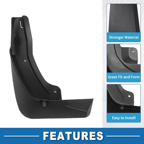 Image of Mud Flap Splash Guard with Mount Accessories Front & Rear Side Mud Guard for Honda CR-V 2023 2024 (Set of 4), 29x25x12.5cm, Black
